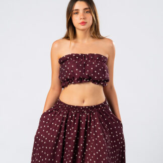 Palawan Top Polka Dots Purple