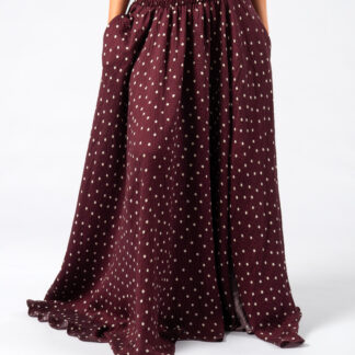 Palawan Skirt Polka Dots Purple